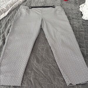 J. Jill Black and White Geometric Pants